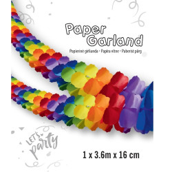 Paberi dekoratsioon "Girland", 3,6 m